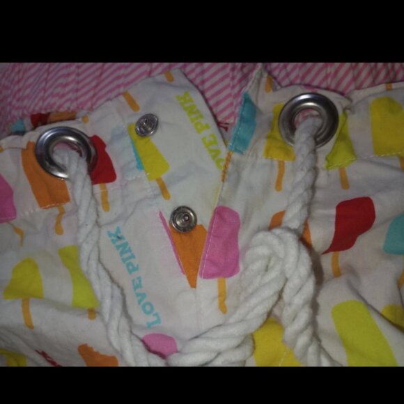 Vintage Y2K Victoria's Secret PINK Popsicle Print Ruffle Sleep Shorts Size S - Picture 5 of 9